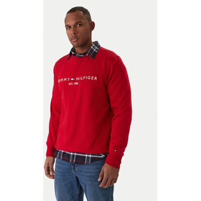 Tommy Hilfiger Sweatshirt Logo MW0MW11596 Rot Regular Fit L male Tommy Hilfiger Sweatshirt Logo MW0MW11596 Rot Regular Fit L male
