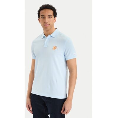 Tommy Hilfiger Poloshirt MW0MW43046 Hellblau Regular Fit L male Tommy Hilfiger Poloshirt MW0MW43046 Hellblau Regular Fit L male