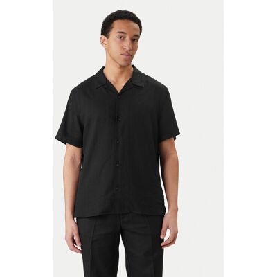 Calvin Klein Hemd LV04LF137G Schwarz Relaxed Fit M male Calvin Klein Hemd LV04LF137G Schwarz Relaxed Fit M male