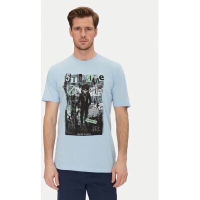 Blend T-Shirt 20717965 Blau Regular Fit M male Blend T-Shirt 20717965 Blau Regular Fit M male