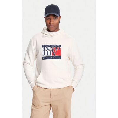Tommy Jeans Sweatshirt DM0DM22092 Weiß Relaxed Fit XL male Tommy Jeans Sweatshirt DM0DM22092 Weiß Relaxed Fit XL male