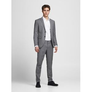 Jack&Jones Anzug Franco 12181339 Grau Super Slim Fit 52 male