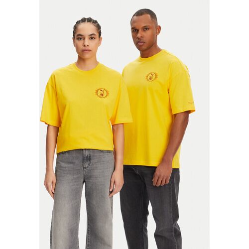 Puma T-Shirt Unisex Harry Potter 630092 Gelb Oversize XS unisex