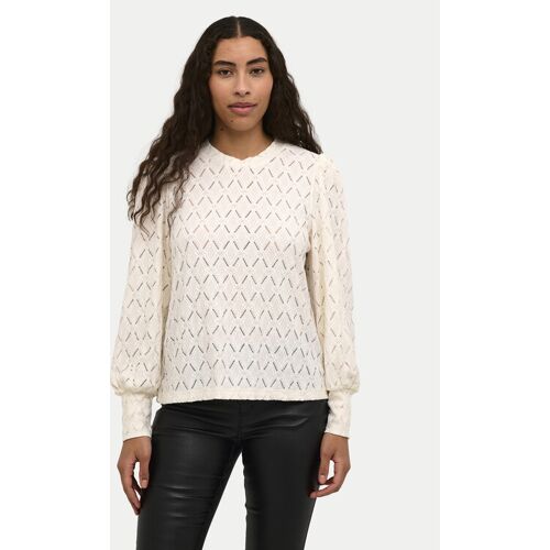 Kaffe Bluse Tine 10509099 Écru Regular Fit XL female