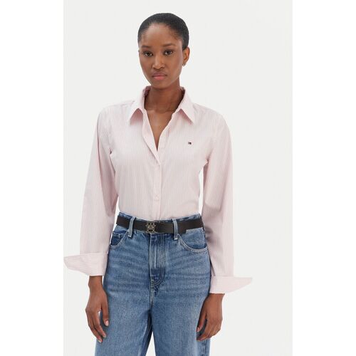 Tommy Hilfiger Hemd Ess WW0WW47169 Rosa Regular Fit 42 female