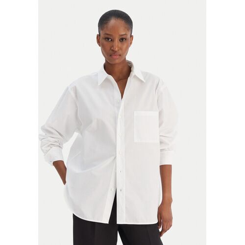 BOSS Hemd Saturday 50543800 Weiß Oversize 36 female