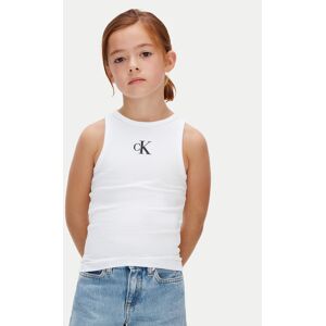 Calvin Klein Jeans Top LVCKSJB10G Weiß Slim Fit 10Y female Calvin Klein Jeans Top LVCKSJB10G Weiß Slim Fit 10Y female