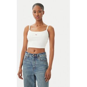 Calvin Klein Jeans Top LV047F221G Weiß Slim Fit S female Calvin Klein Jeans Top LV047F221G Weiß Slim Fit S female