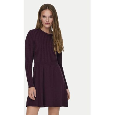 ONLY Strickkleid 15306551 Dunkelrot Regular Fit M female ONLY Strickkleid 15306551 Dunkelrot Regular Fit M female