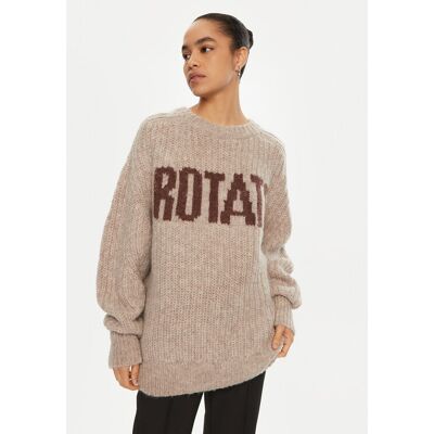 ROTATE Pullover 114443 Braun Regular Fit 40 female ROTATE Pullover 114443 Braun Regular Fit 40 female