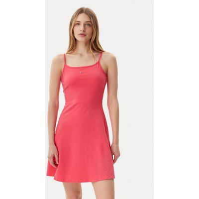 Tommy Jeans Sommerkleid Essential DW0DW21354 Rosa Slim Fit XL female Tommy Jeans Sommerkleid Essential DW0DW21354 Rosa Slim Fit XL female