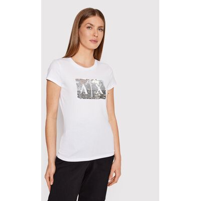 Armani Exchange T-Shirt 8NYTDL YJ73Z 6110 Weiß Slim Fit XS female Armani Exchange T-Shirt 8NYTDL YJ73Z 6110 Weiß Slim Fit XS female