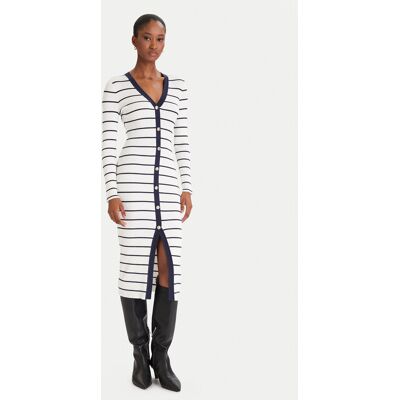 Guess Strickkleid W5YK98 Z2YK2 Weiß Slim Fit M female Guess Strickkleid W5YK98 Z2YK2 Weiß Slim Fit M female