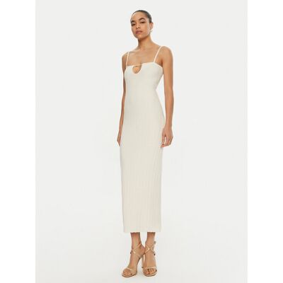 JACQUEMUS Strickkleid 24E241KN358-2355 Weiß Regular Fit 34 female JACQUEMUS Strickkleid 24E241KN358-2355 Weiß Regular Fit 34 female