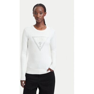 Guess Pullover W6YR28 Z0976 Creme Regular Fit M female Guess Pullover W6YR28 Z0976 Creme Regular Fit M female