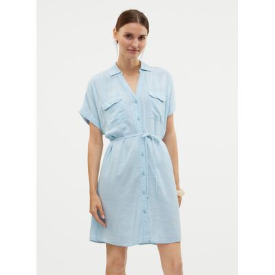 Vero Moda Sommerkleid Linn 10323027 Himmelblau Relaxed Fit L female Vero Moda Sommerkleid Linn 10323027 Himmelblau Relaxed Fit L female