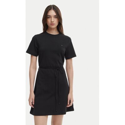 Tommy Hilfiger Kleid für den Alltag WW0WW49772 Schwarz Regular Fit XS female Tommy Hilfiger Kleid für den Alltag WW0WW49772 Schwarz Regular Fit XS female