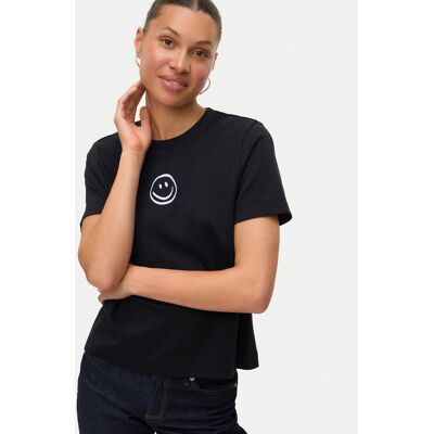 Vero Moda T-Shirt Sara 10311633 Schwarz Regular Fit XS female Vero Moda T-Shirt Sara 10311633 Schwarz Regular Fit XS female