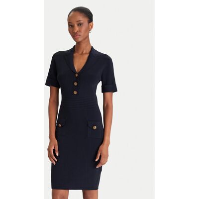 Guess Strickkleid W5YK29 Z0130 Dunkelblau Slim Fit S female Guess Strickkleid W5YK29 Z0130 Dunkelblau Slim Fit S female