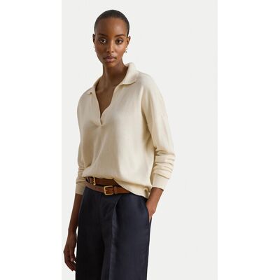 LAUREN RALPH LAUREN Pullover 200P14056001 Creme Regular Fit M female LAUREN RALPH LAUREN Pullover 200P14056001 Creme Regular Fit M female