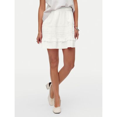 Vero Moda Minirock Pretty 10325239 Weiß Regular Fit S female Vero Moda Minirock Pretty 10325239 Weiß Regular Fit S female