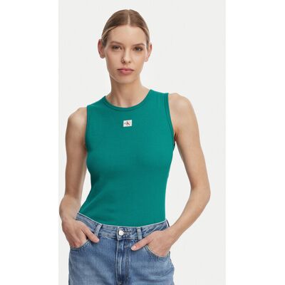 Calvin Klein Jeans Top LV047F246G Dunkelgrün Slim Fit L female Calvin Klein Jeans Top LV047F246G Dunkelgrün Slim Fit L female