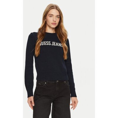 Guess Jeans Pullover W4BR10 Z3HM1 Blau Regular Fit M female Guess Jeans Pullover W4BR10 Z3HM1 Blau Regular Fit M female