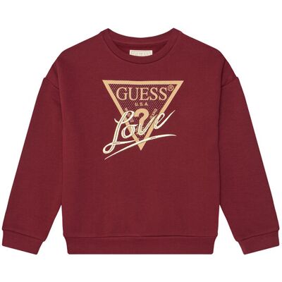 Guess Sweatshirt J5BQ04 KAV34 Rot Relaxed Fit 16 female Guess Sweatshirt J5BQ04 KAV34 Rot Relaxed Fit 16 female