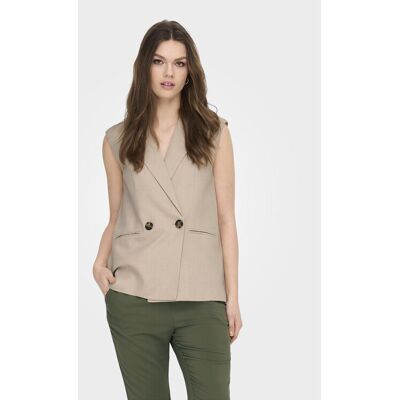 ONLY Weste Caro 15278794 Beige Loose Fit 38 female ONLY Weste Caro 15278794 Beige Loose Fit 38 female