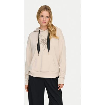 ONLY Sweatshirt Fancy 15370578 Beige Regular Fit M female ONLY Sweatshirt Fancy 15370578 Beige Regular Fit M female