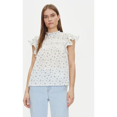 Vero Moda Bluse Trine 10301205 Weiß Standard Fit S female Vero Moda Bluse Trine 10301205 Weiß Standard Fit S female