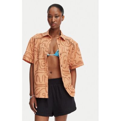 Billabong Hemd Summers End EBJWT00126 Orange Oversize XL female Billabong Hemd Summers End EBJWT00126 Orange Oversize XL female