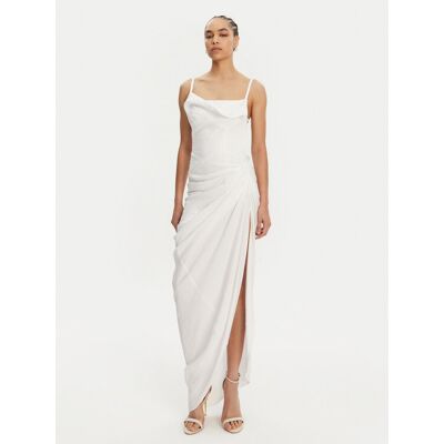 JACQUEMUS Abendkleid 21E243DR001-1020 Weiß Regular Fit 44 female JACQUEMUS Abendkleid 21E243DR001-1020 Weiß Regular Fit 44 female