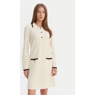 Luisa Spagnoli Strickkleid Mariolina 100305 Beige Regular Fit M female Luisa Spagnoli Strickkleid Mariolina 100305 Beige Regular Fit M female