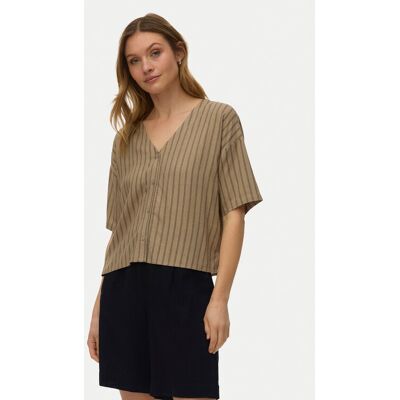 Vero Moda Hemd Rosie 10346914 Hellbraun Loose Fit M female Vero Moda Hemd Rosie 10346914 Hellbraun Loose Fit M female
