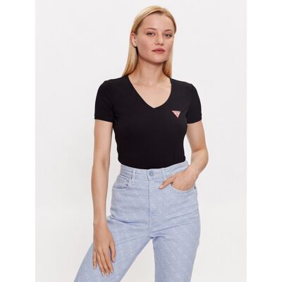 Guess T-Shirt W2YI45 J1314 Schwarz Slim Fit L female Guess T-Shirt W2YI45 J1314 Schwarz Slim Fit L female
