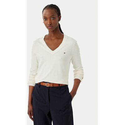 Tommy Hilfiger Pullover WW0WW40098 Creme Regular Fit XXS female Tommy Hilfiger Pullover WW0WW40098 Creme Regular Fit XXS female