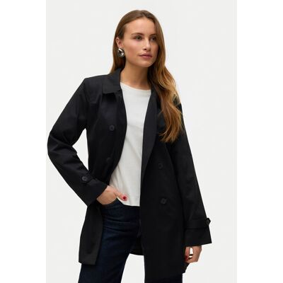 Vero Moda Tenchcoat Chelsea 10329343 Schwarz Regular Fit L female Vero Moda Tenchcoat Chelsea 10329343 Schwarz Regular Fit L female
