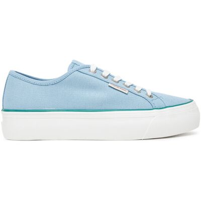Calvin Klein Jeans Sneakers aus Stoff Vulc Flatform Ctn Logo Tag YW0YW01838 Himmelblau 40 female Calvin Klein Jeans Sneakers aus Stoff Vulc Flatform Ctn Logo Tag YW0YW01838 Himmelblau 40 female