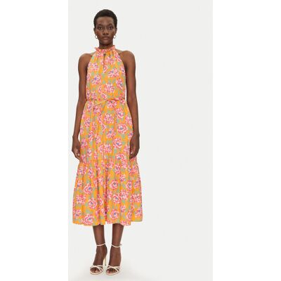 French Connection Sommerkleid 71YQV Orange Regular Fit 14 female French Connection Sommerkleid 71YQV Orange Regular Fit 14 female
