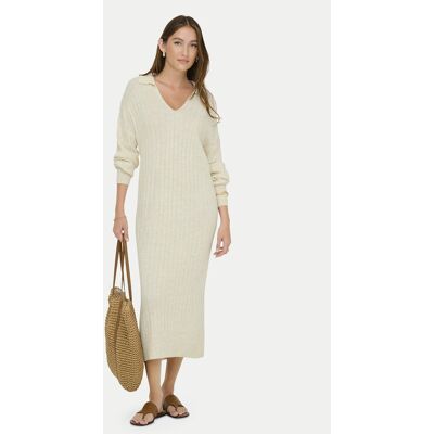 ONLY Strickkleid Tessa 15353117 Beige Regular Fit M female ONLY Strickkleid Tessa 15353117 Beige Regular Fit M female
