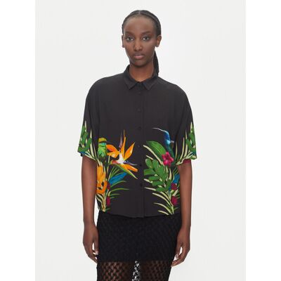 Desigual Hemd Artemisa 25SWCW39 Schwarz Regular Fit S female Desigual Hemd Artemisa 25SWCW39 Schwarz Regular Fit S female