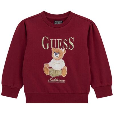 Guess Sweatshirt K5BQ00 KAX74 Rot Regular Fit 18 female Guess Sweatshirt K5BQ00 KAX74 Rot Regular Fit 18 female