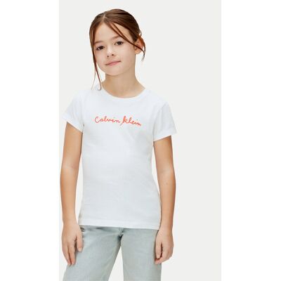 Calvin Klein Jeans T-Shirt LVCKSJA17G Weiß Regular Fit 14Y female Calvin Klein Jeans T-Shirt LVCKSJA17G Weiß Regular Fit 14Y female