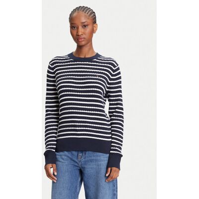 Tommy Hilfiger Pullover Fine WW0WW44993 Dunkelblau Regular Fit L female Tommy Hilfiger Pullover Fine WW0WW44993 Dunkelblau Regular Fit L female