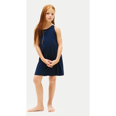 Tommy Hilfiger Sommerkleid UG0UG00803 Dunkelblau Regular Fit 14_16Y female Tommy Hilfiger Sommerkleid UG0UG00803 Dunkelblau Regular Fit 14_16Y female