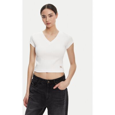Calvin Klein Jeans T-Shirt LV047C910G Weiß Regular Fit M female Calvin Klein Jeans T-Shirt LV047C910G Weiß Regular Fit M female