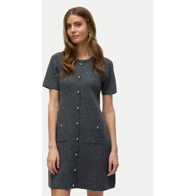 Vero Moda Strickkleid Johanna 10333908 Grau Standard Fit L female Vero Moda Strickkleid Johanna 10333908 Grau Standard Fit L female