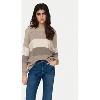 ONLY Pullover Atia 15220044 Beige Regular Fit M female ONLY Pullover Atia 15220044 Beige Regular Fit M female