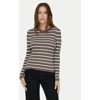 ONLY Pullover Louisa 15344579 Braun Slim Fit S female ONLY Pullover Louisa 15344579 Braun Slim Fit S female